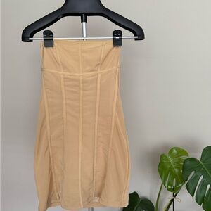 Urban Outfitters Tan Strapless Dress